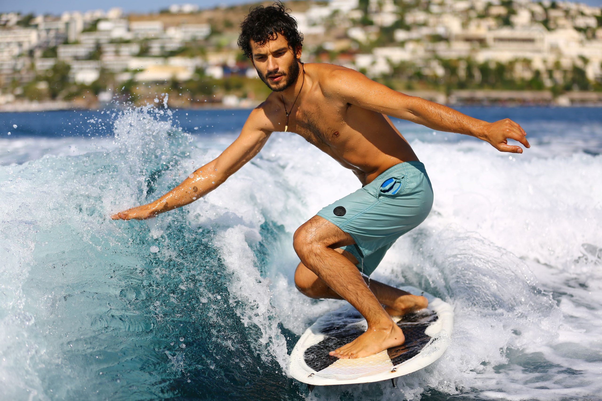Surfing in Biarritz